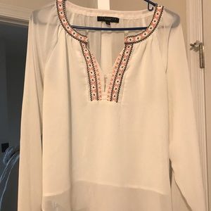 Sanctuary white sheer blouse